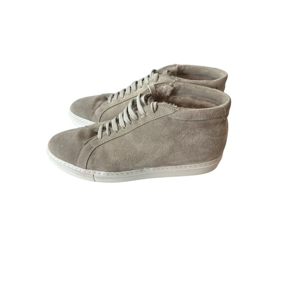 Pini Parma Suede Loafer Shoes Gray 43 US 10 Designer made‎ In Italy main image 6
